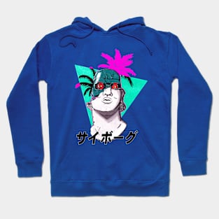 Greek Bust Cyborg Vaporwave Hoodie